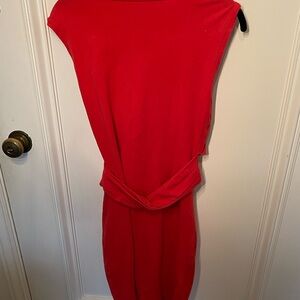Rachel Roy form fitting red dress